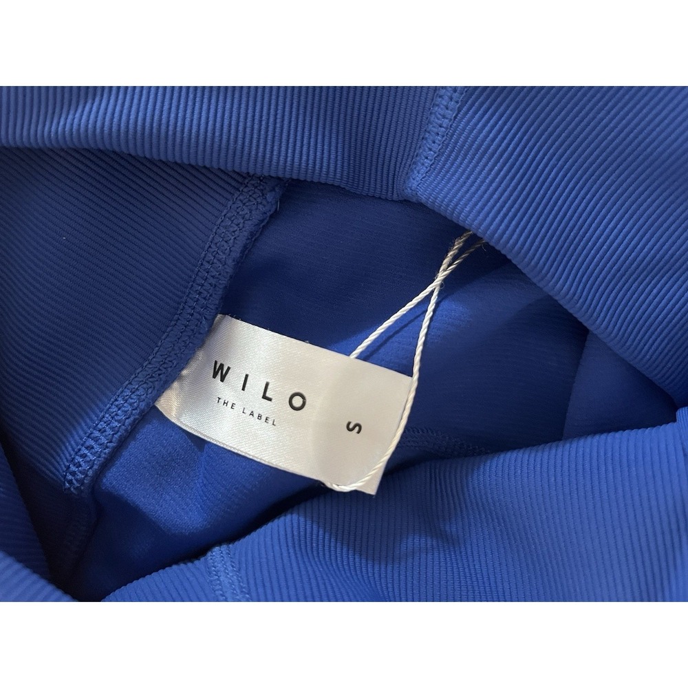 Wilo the Label Women's Ribbed 7/8 Leggings Cobalt Blue Red Size S Small Run Yoga - Picture 7 of 9